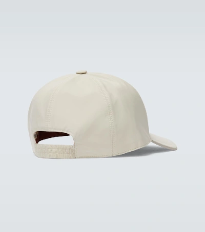 Shop Loro Piana Cap With Logo In Beige