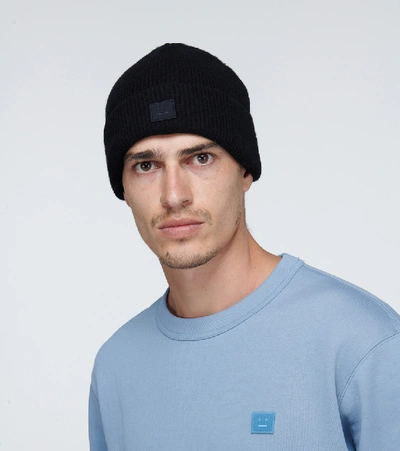 Shop Acne Studios Kansy Beanie In Black