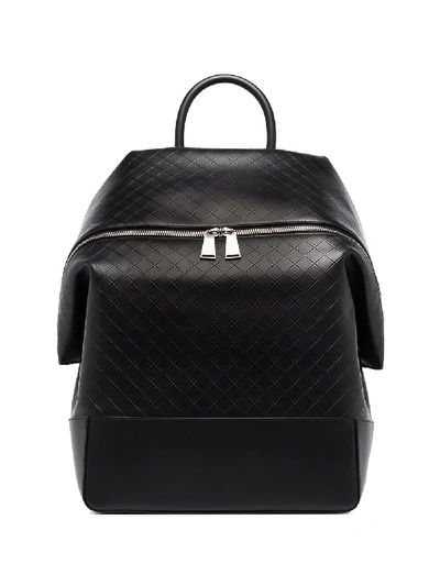 Shop Bottega Veneta Intrecciato Woven Backpack In Black