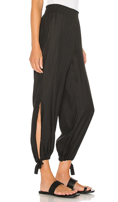 Shop Bobi Black Boho Woven Pant