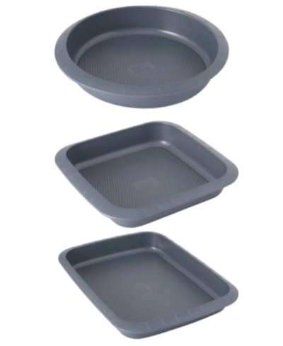 Shop Berghoff Gem Collection Nonstick 3-pc. Cake Set In Gray