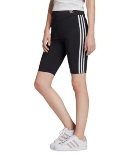 Shop Adidas Originals Adidas Women's Adicolor Biker Shorts In Black/white