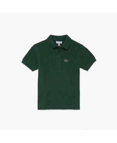Shop Lacoste Big Boys Short Sleeve Classic Pique Polo Shirt In Green