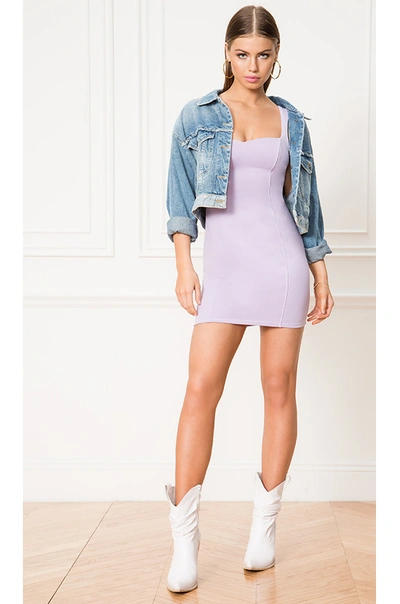 Shop Astr Stereotype Dress In Lilac