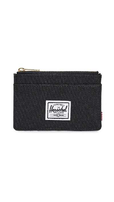 Shop Herschel Supply Co Oscar Zip Card Case In Black