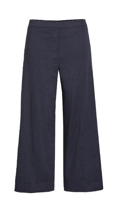 Shop Theory Wide Leg Pull On Pants In Concord
