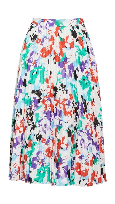 Shop Tanya Taylor Jeana Skirt In Painted Flower White