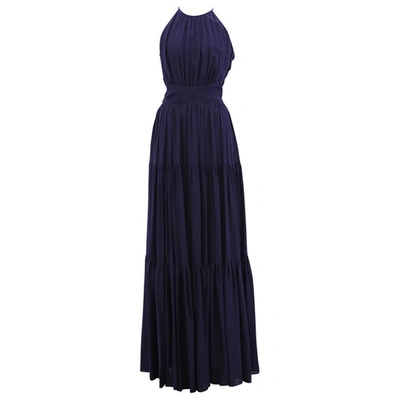 Pre-owned L Agence Navy Silk Dress