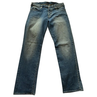 Pre-owned Armani Jeans Straight Jeans In Blue