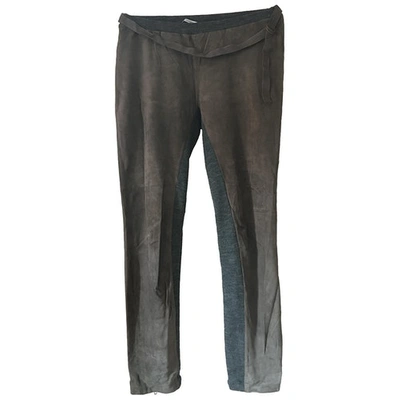 Pre-owned Humanoid Leather Trousers