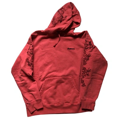 Pre-owned Supreme Sweatshirt In Red