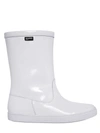 Jil Sander 10mm Patent Leather Sneaker Boots, White