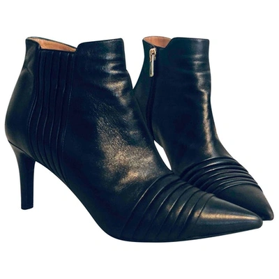Pre-owned Fratelli Rossetti Black Leather Ankle Boots