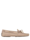 Tod's Heaven Laccetto Nubuck Driving Shoes, Beige