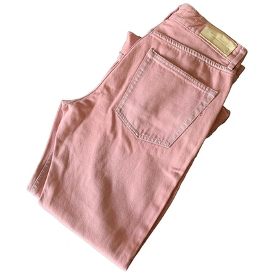 Pre-owned Scotch & Soda Pink Cotton Jeans