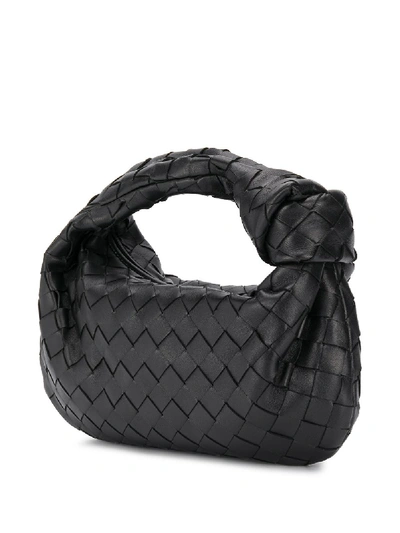 Shop Bottega Veneta Bv Jodie Leather Mini Bag In Black