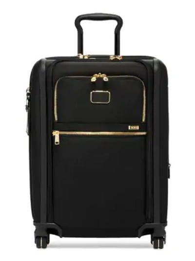 Shop Tumi Alpha Continental Dual Access 4-wheel Cary-on In Black Gold