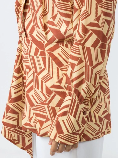 Shop Chloé Geometric Print Blouse Multicolor