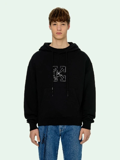 Shop Off-white Hoodie With Logo In Black
