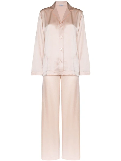 Shop La Perla Silk Pajama In Pink