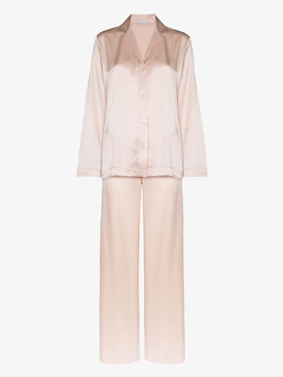 Shop La Perla Silk Pajama In Pink