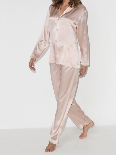 Shop La Perla Silk Pajama In Pink