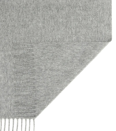 Shop Loro Piana Grande Unita Cashmere Scarf In Grey