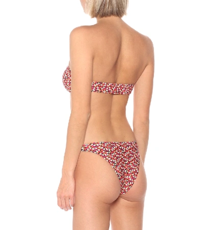 Shop Solid & Striped The Tati Floral Bikini Top In Pink