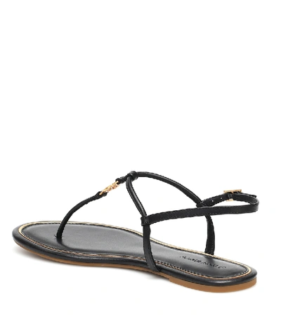 Shop Tory Burch Emmy Leather Sandals In Black