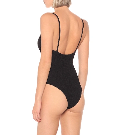 Shop Hunza G Pamela Swim Swimsuit In Black