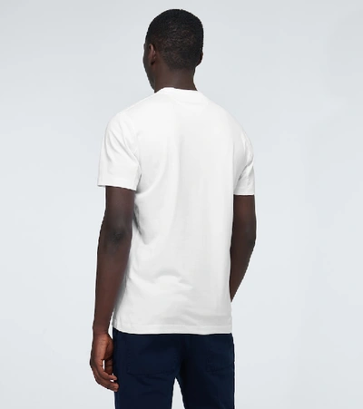 Shop Brunello Cucinelli Cotton V-neck T-shirt In White