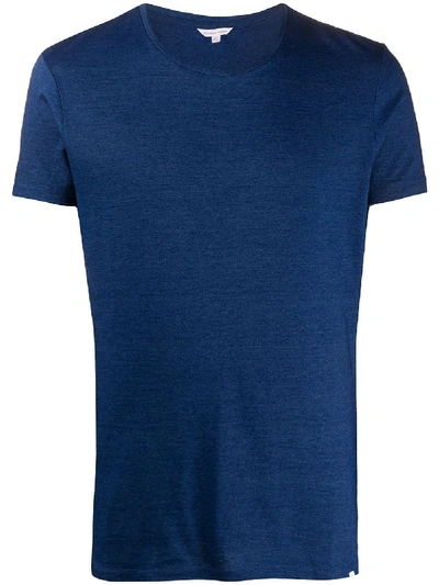 Shop Orlebar Brown Basic T-shirt In Blue