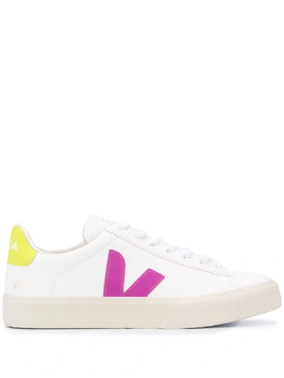 Shop Veja Campo Easy Lace-up Sneakers In White