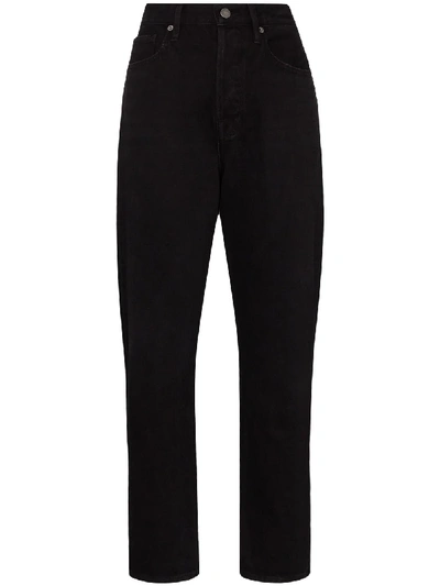 Frame Le Original Straight-leg Jeans In Black