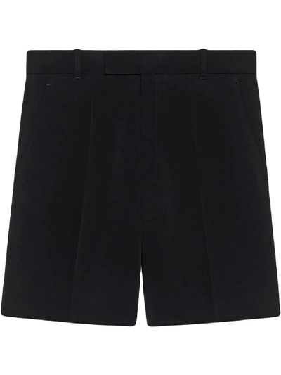 Shop Gucci High-waisted Shorts In Black