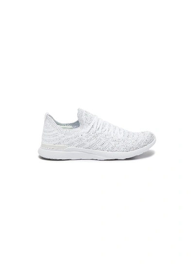 Shop Apl Athletic Propulsion Labs Techloom Wave' Knit Sneakers In White