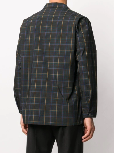 Shop White Mountaineering Checked Shirt In Blue