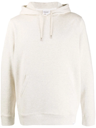 Shop Norse Projects Long Sleeve Hoodie In Neutrals