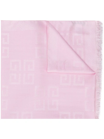 Shop Givenchy Schal Mit Karomuster In Pink
