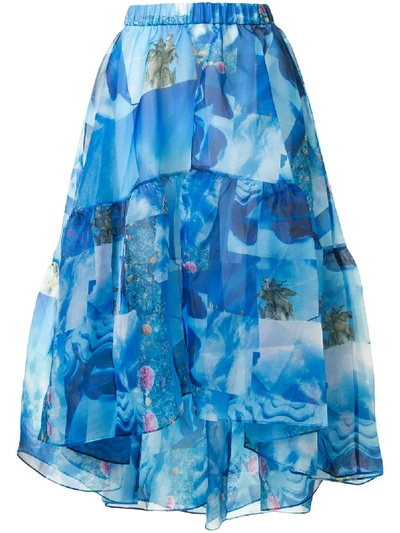 Shop Romance Was Born Petit Palais Skirt In Blue