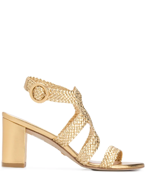 stuart weitzman gold sandals