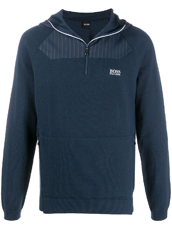 hugo boss blue and gold tracksuit
