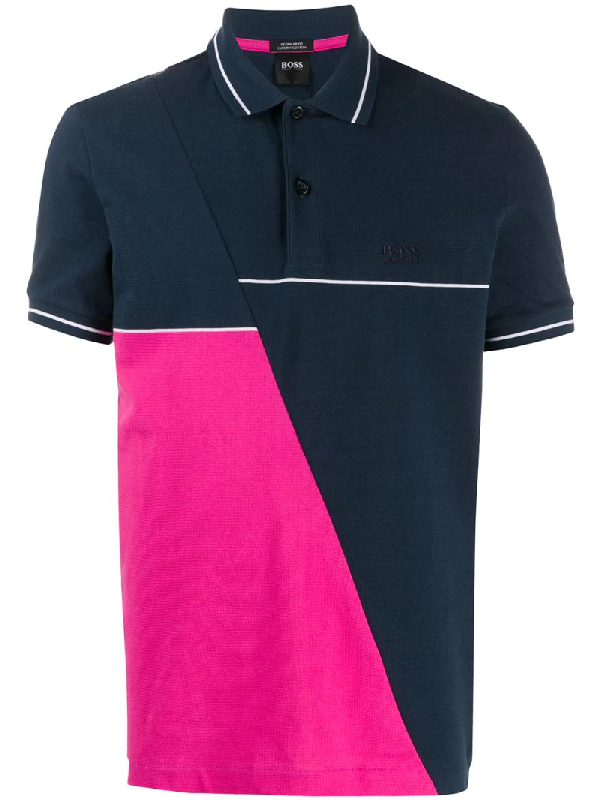 blue hugo boss polo