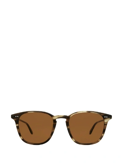 Shop Garrett Leight Clark Sun Kodiak Tortoise Sunglasses In Kot/sfpbn