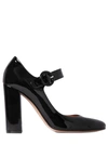 Gianvito Rossi 100mm Mary Jane Patent Leather Pumps, Black