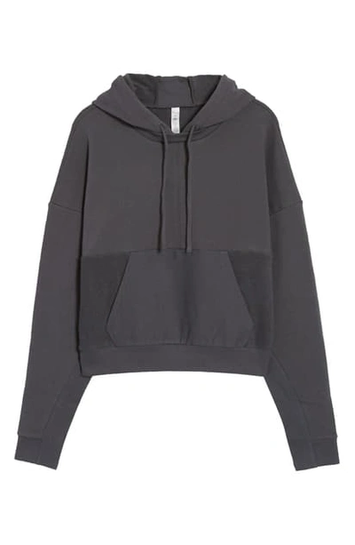 Shop Alo Yoga Avenue Hoodie In Anthracite