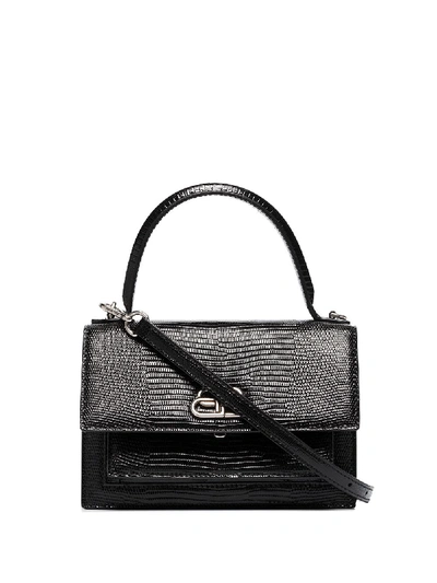 Shop Balenciaga Sharp Small Leather Bag In Black