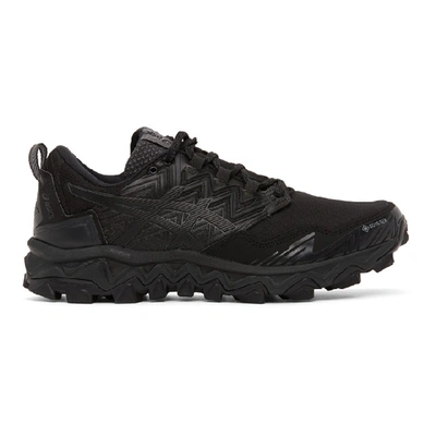 Shop Asics Black Gel-fujitrabuco 8 G-tx Sneakers In 001 Black