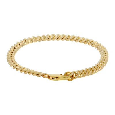 Shop Laura Lombardi Gold Curb Chain Bracelet In Brass
