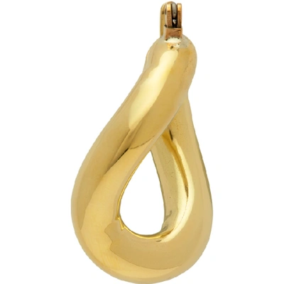 Shop Laura Lombardi Gold Anima Earrings In Brass